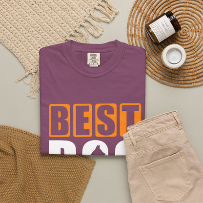 Best Dog Dad Ever Unisex Garment-Dyed T-shirt