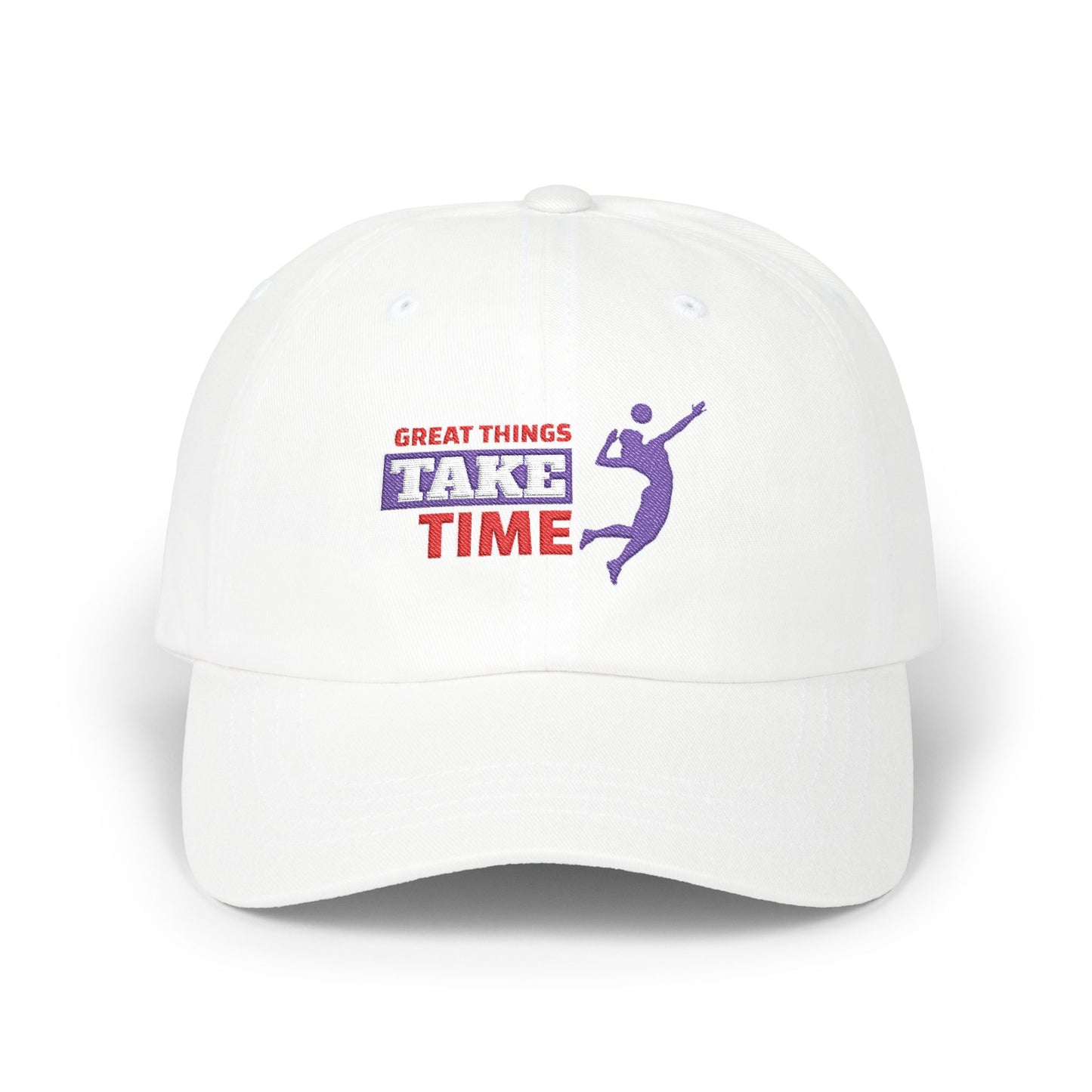 Great Things Take Time Classic Dad Cap / embroidered