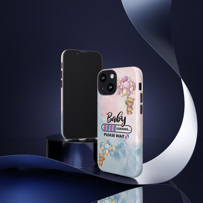 Cute Baby Loading Phone Case for iPhone - Maternity Cover for Pregnancy Reveal or Baby Shower