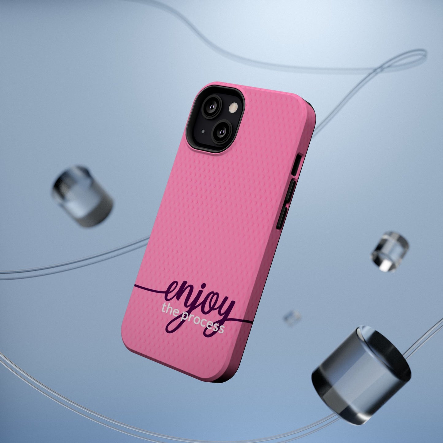 Enjoy the Process Magnetic Case - Motivational Pink Phone Cover for Women