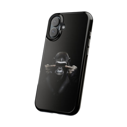 Edgy Gorilla Magnetic iPhone Case, Unique Cell Phone Cover