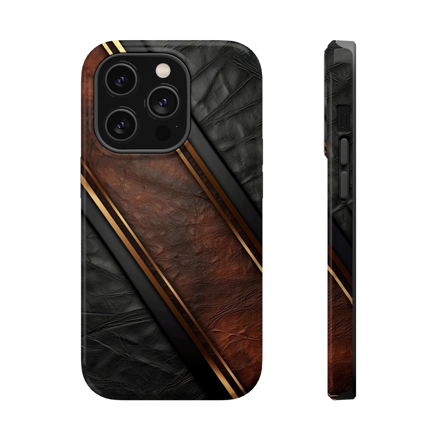 Stylish Leather Texture Magnetic Tough Cases