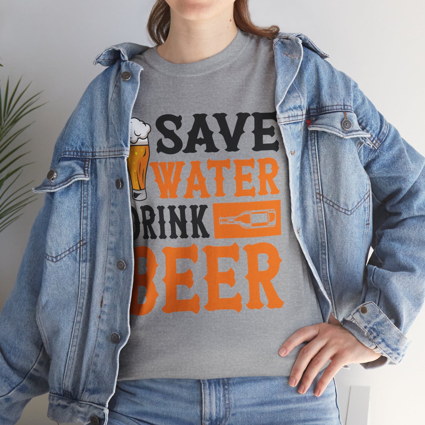 Funny Beer Slogan, Save Water Drink Beer