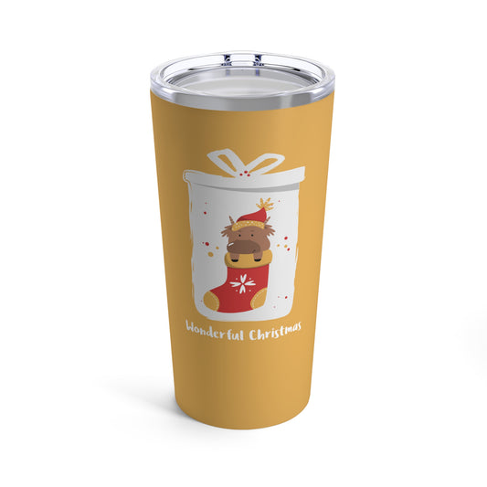 Wonderful Christmas Tumbler 20oz / Gold