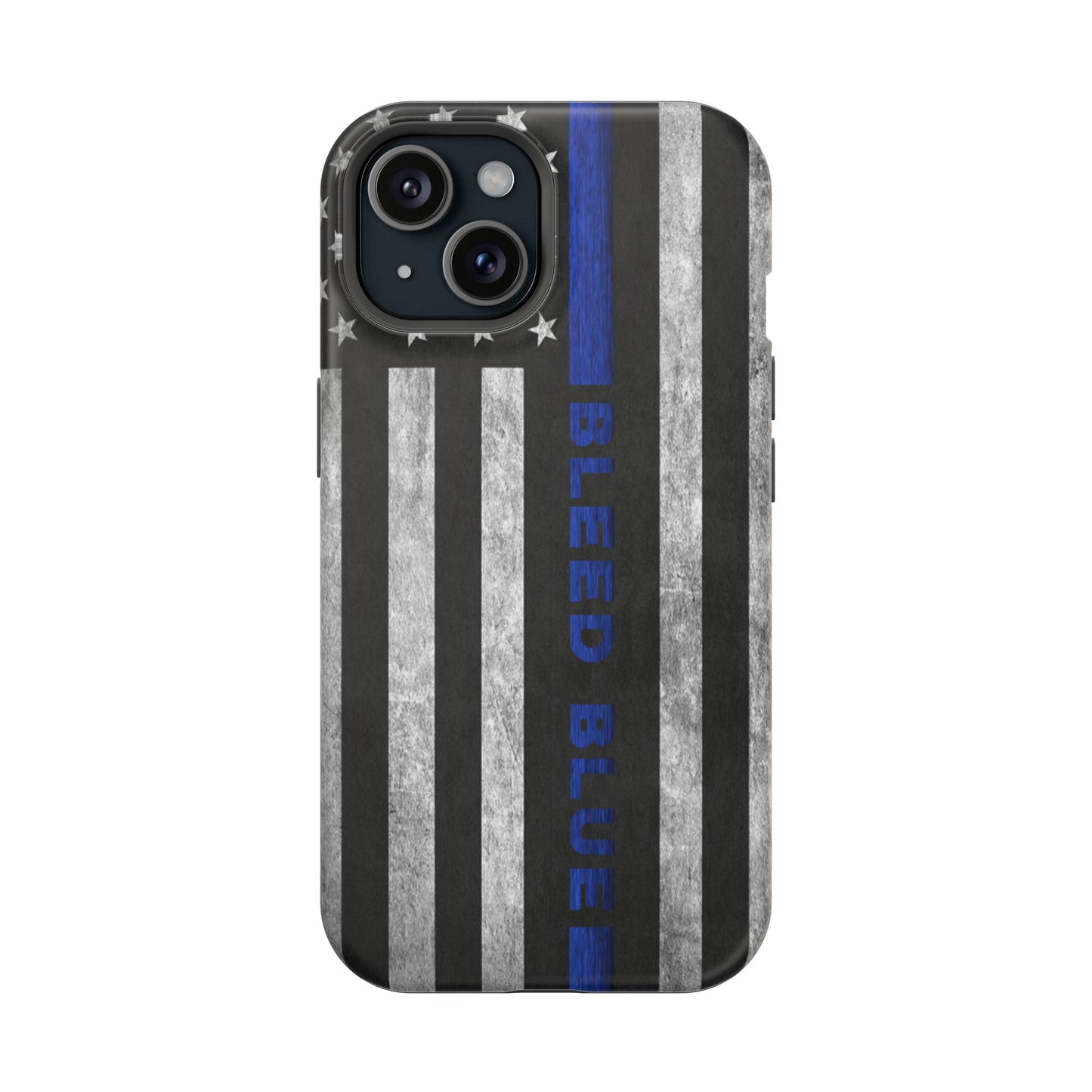 Police Magnetic Phone Cases, Bleed Blue