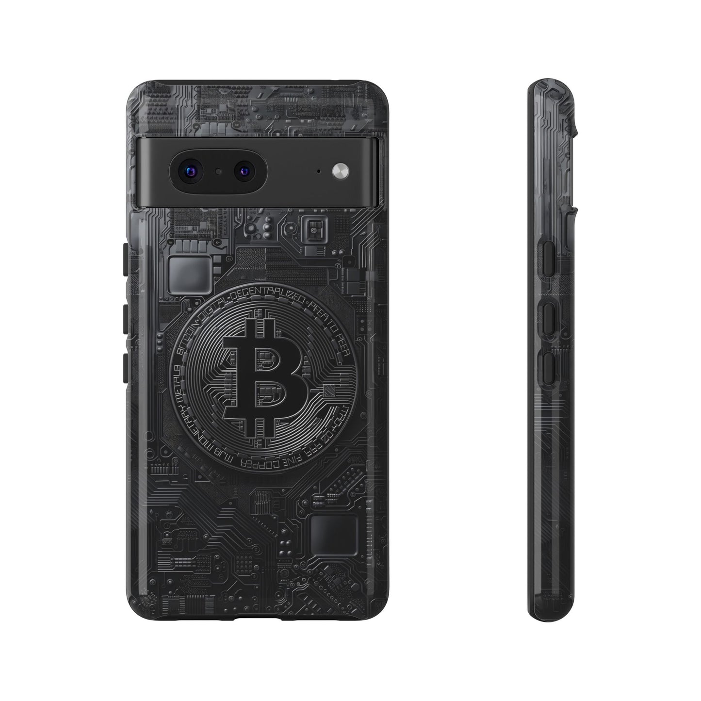 Bitcoin Google Pixel Tough Phone Case, Cryptocurrency Protection Cover