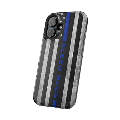 Police Magnetic Phone Cases, Bleed Blue