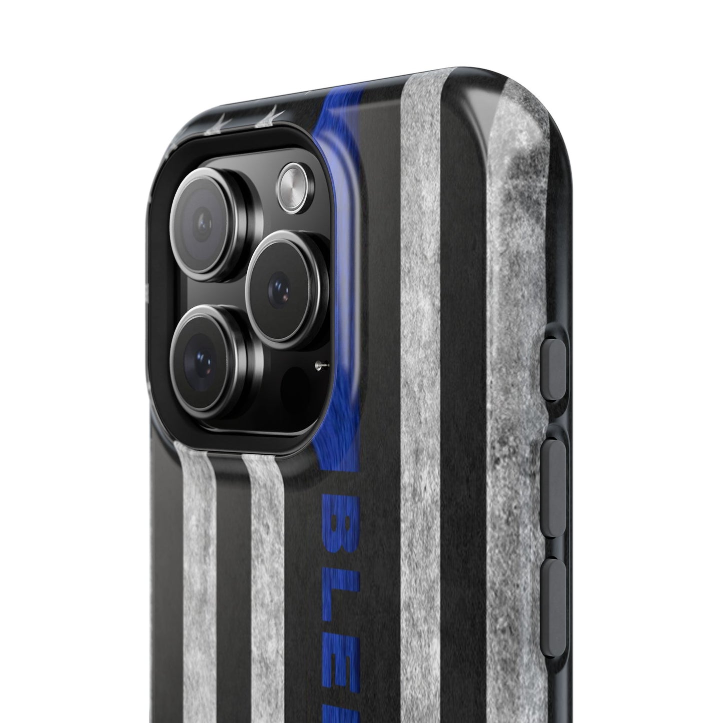 Police Magnetic Phone Cases, Bleed Blue