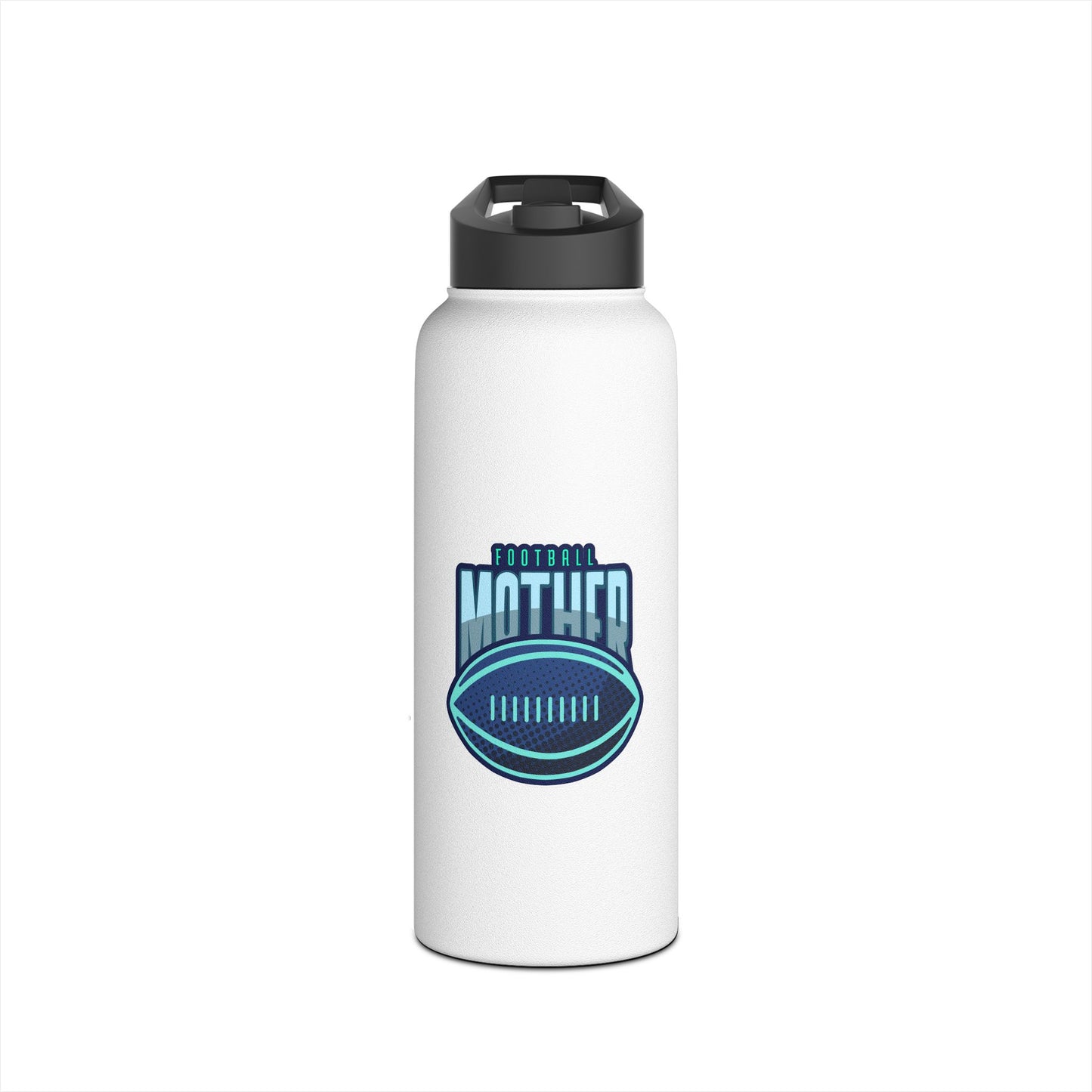 Football Mother Stainless Steel Water Bottle, Standard Lid