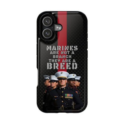 Marines Magnetic Tough Case - "Not a Branch, a Breed" Military iPhone Cover