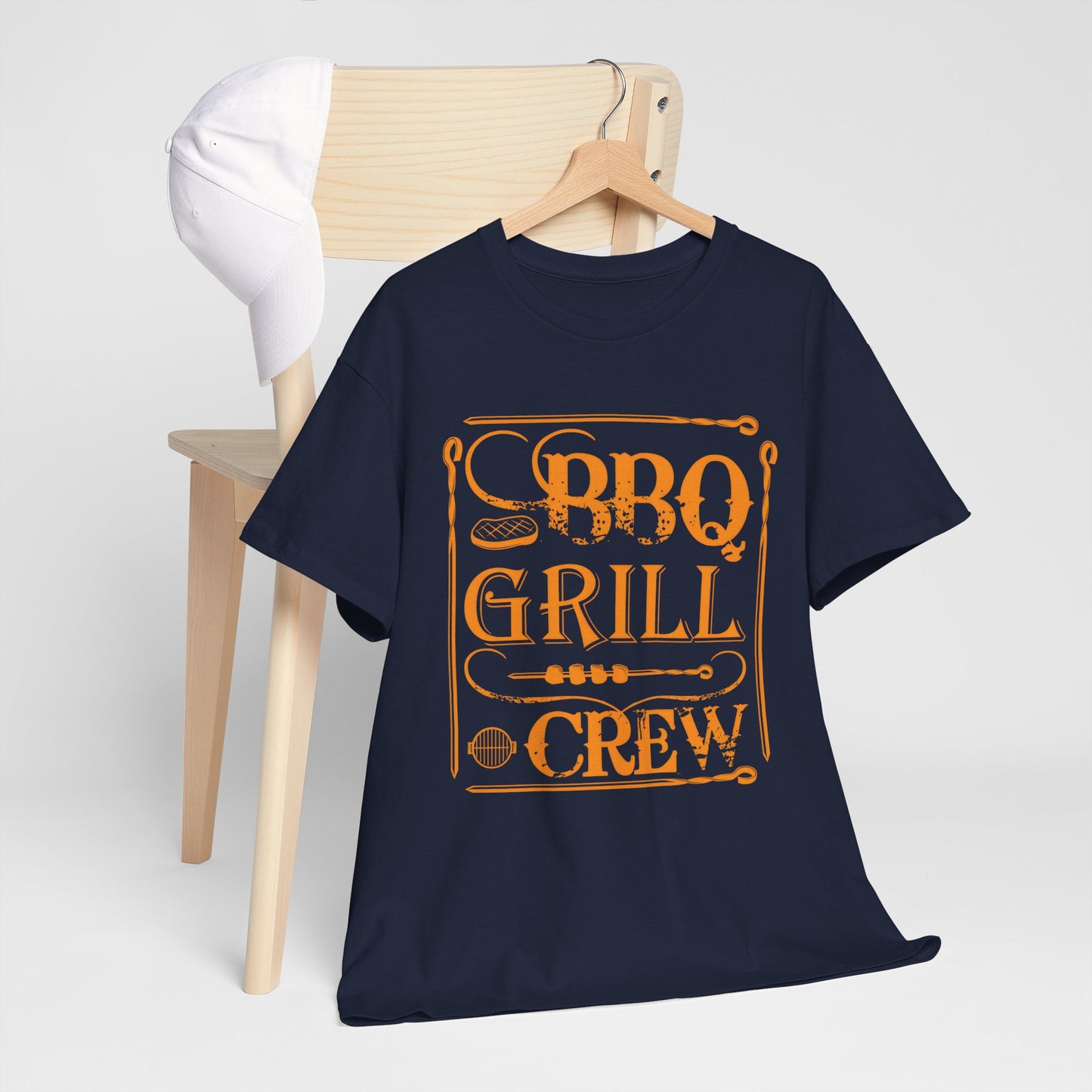 BBQ Grill Crew Unisex Heavy Cotton Tee - Perfect for BBQ Lovers and Summer Gatherings