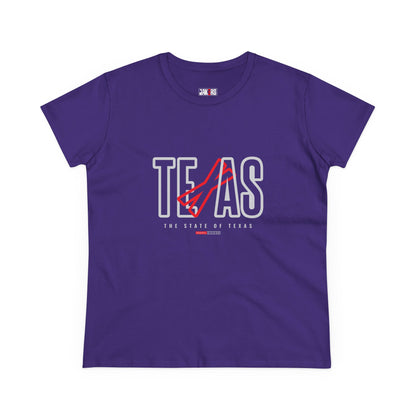 Texas State Graphic Women's Midweight Cotton Tee