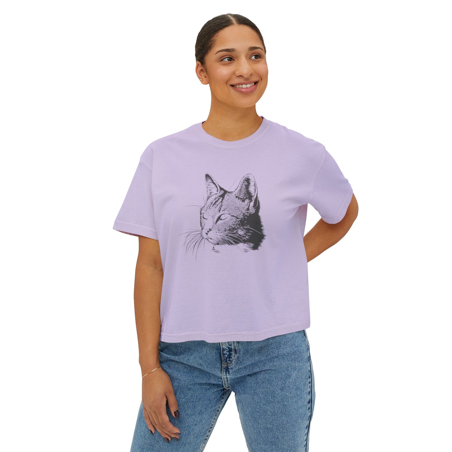 Cat Women's Boxy Tee