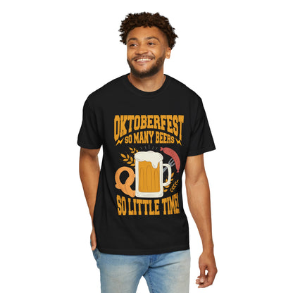 Oktoberfest Graphic Unisex T-Shirt - Celebrate with Beer & Pretzels