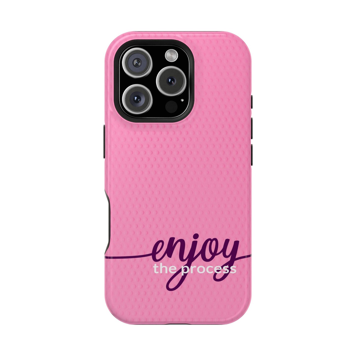 Enjoy the Process Magnetic Case - Motivational Pink Phone Cover for Women