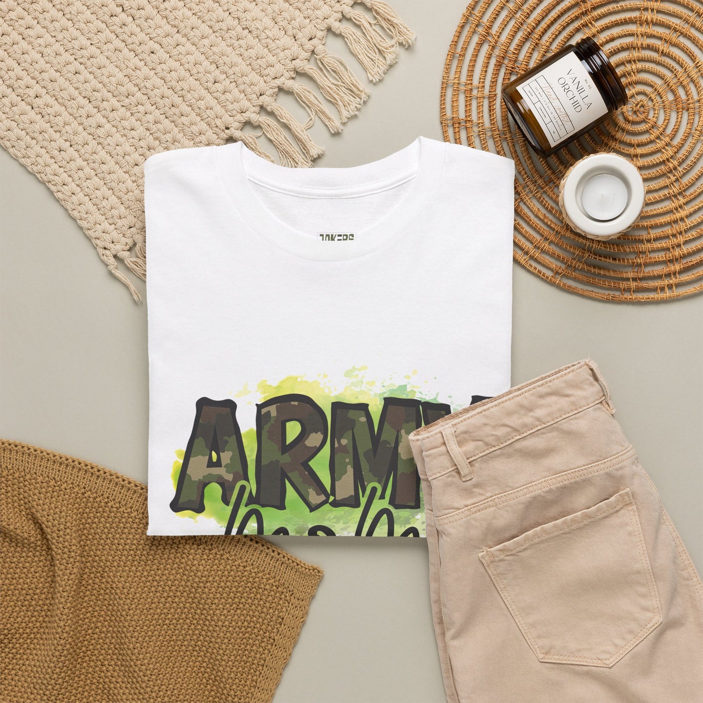 Army Mom Heavy Cotton Tee