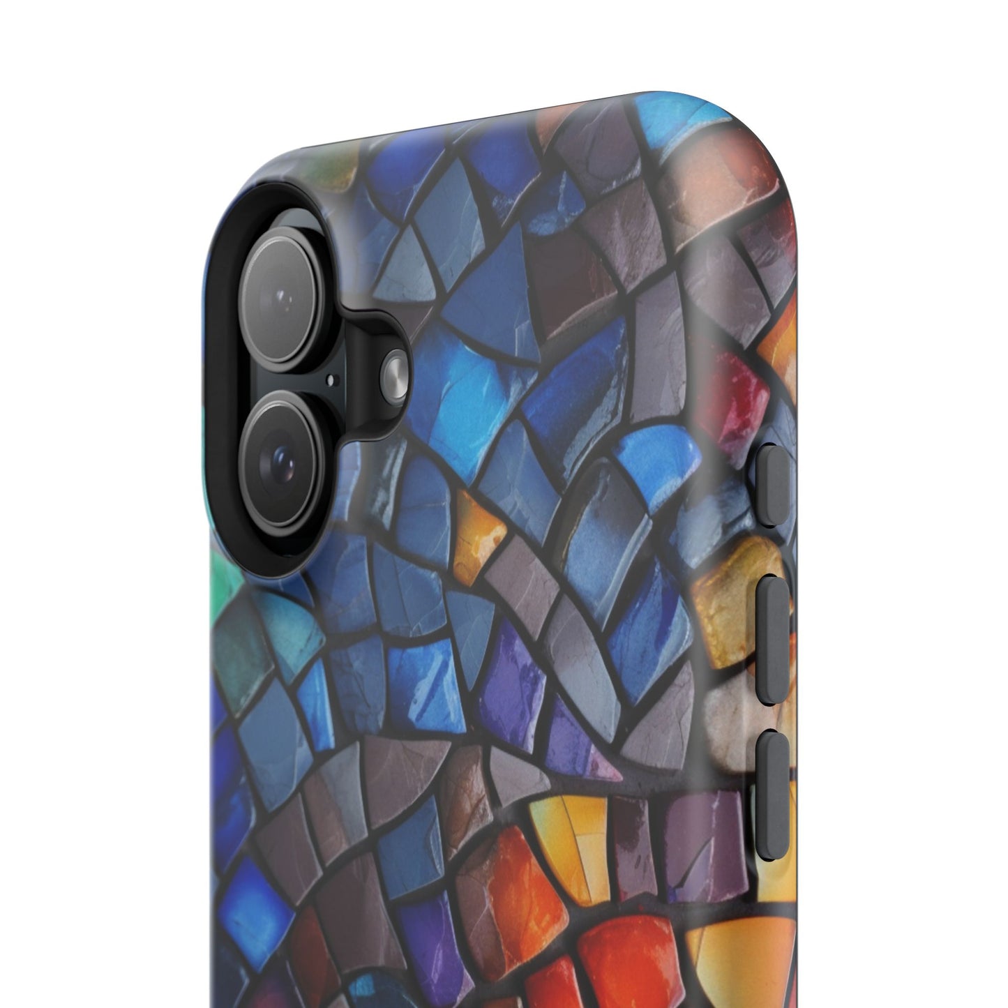 Stained Glass Impact-Resistant Phone Case, Colorful Phone Cover