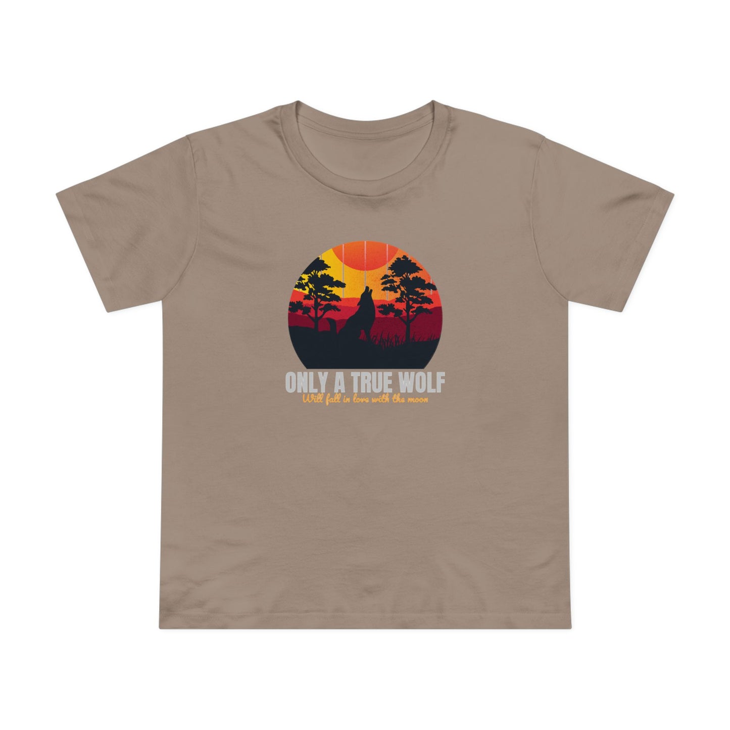 Only A True Wolf Women’s Maple Tee