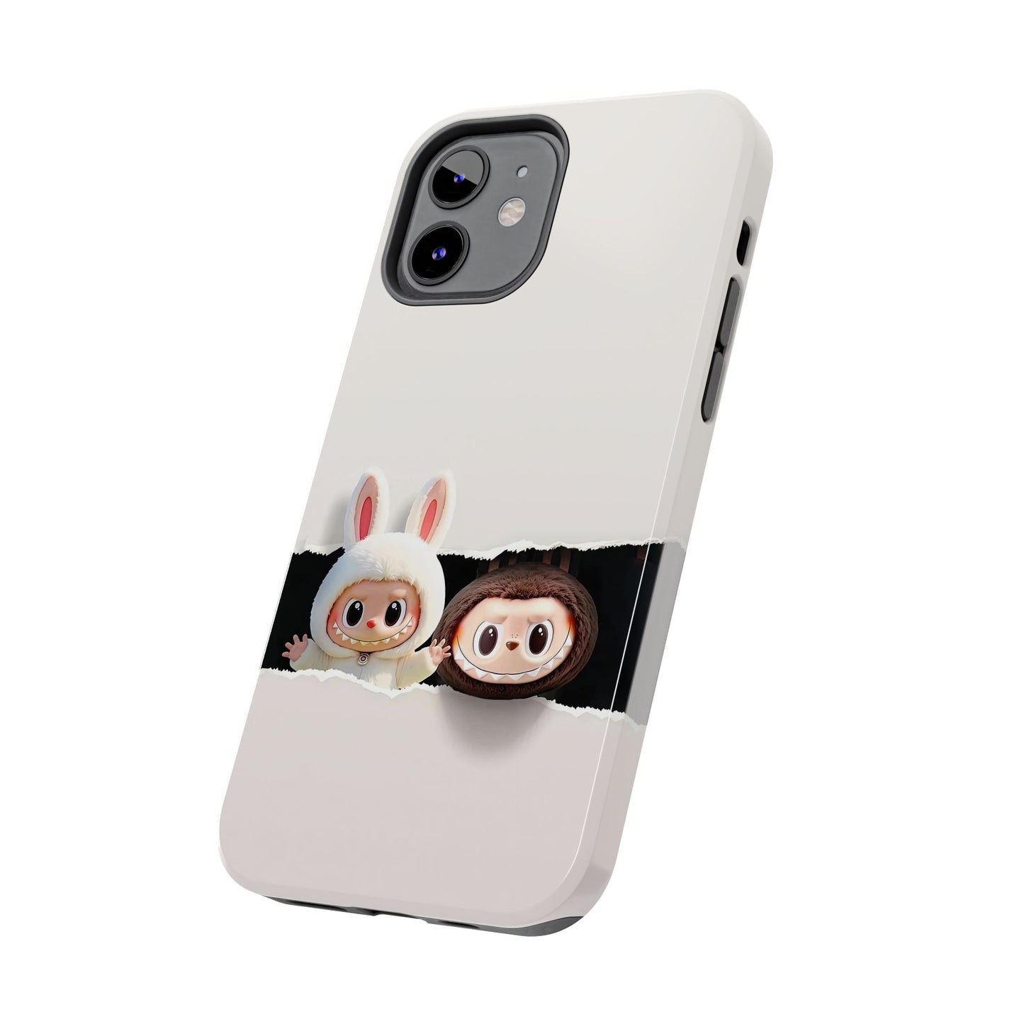 The Monsters Tough Case for iPhone Models and Variations – Dual Layer Protective Cover, Playful Design, Cute Mobile Accessory