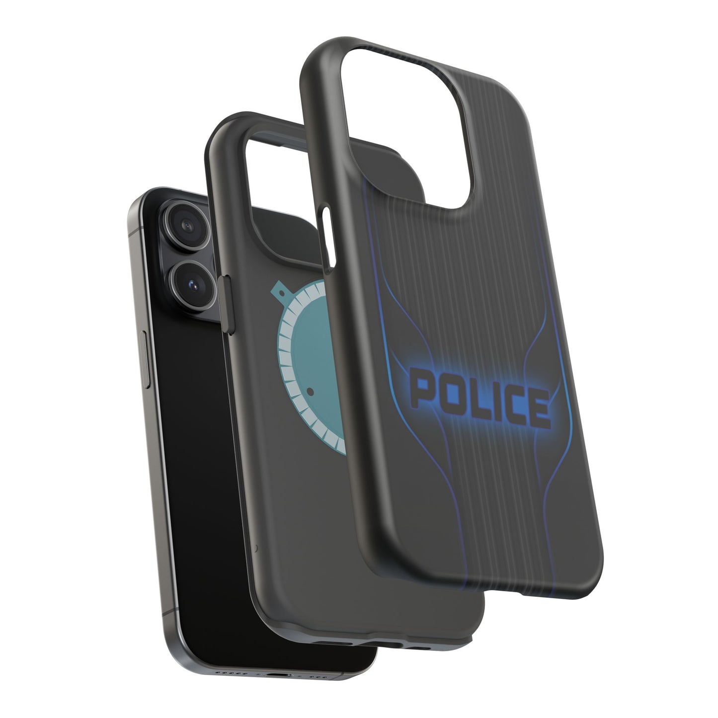 Police Magnetic Phone Cases, Blue Light