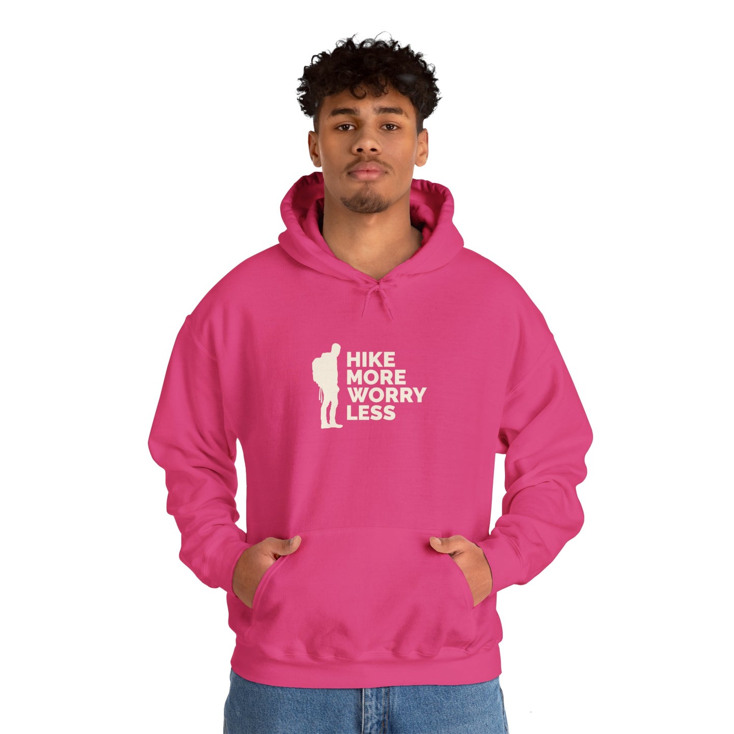 Hike More Worry Less Unisex Heavy Blend™ Hooded Sweatshirt