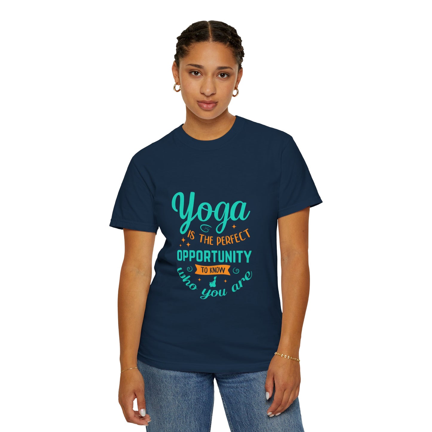Yoga Opportunity Unisex Garment-Dyed T-Shirt - Perfect for Wellness Enthusiasts