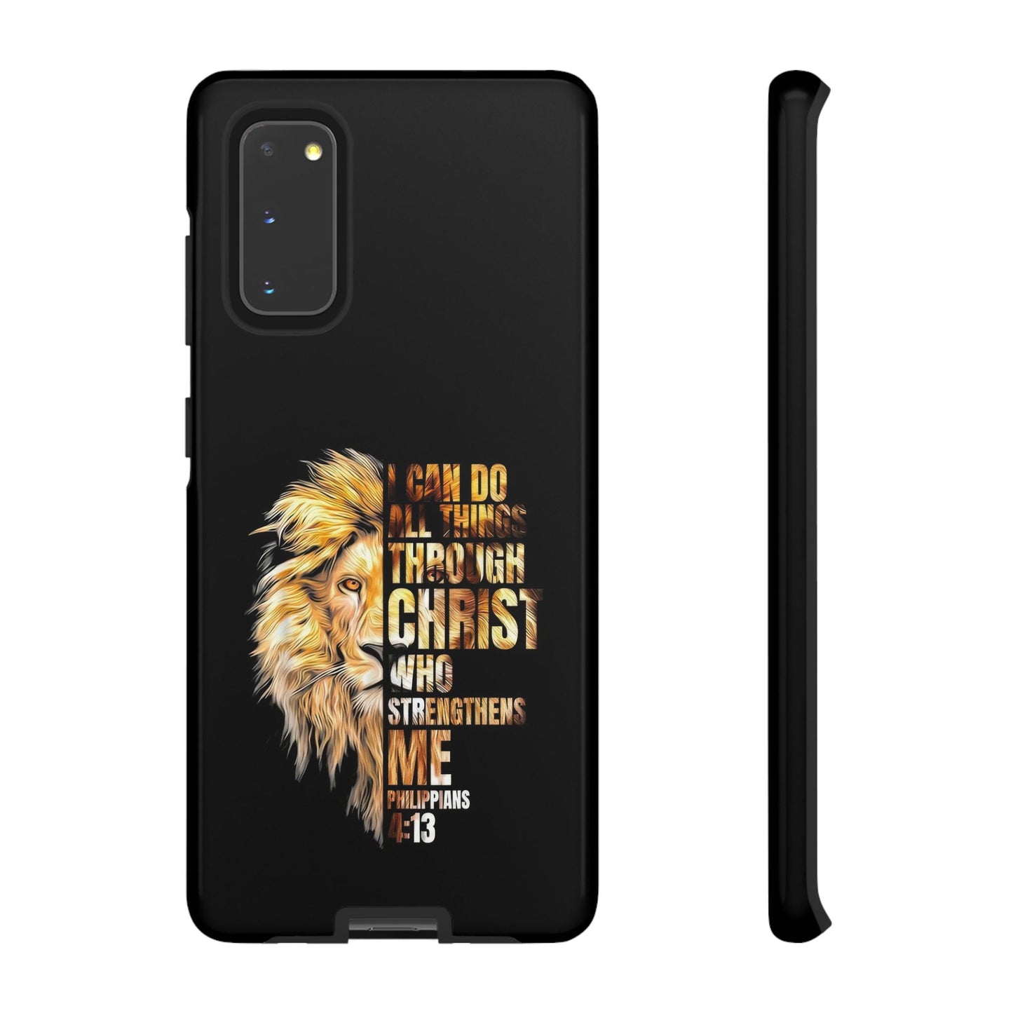 Inspirational Lion  Samsung Phone Case, Strength & Faith, Christian Accessories