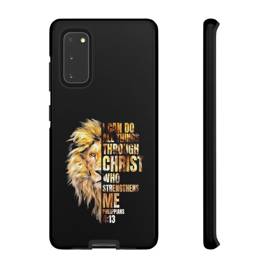 Inspirational Lion  Samsung Phone Case, Strength & Faith, Christian Accessories