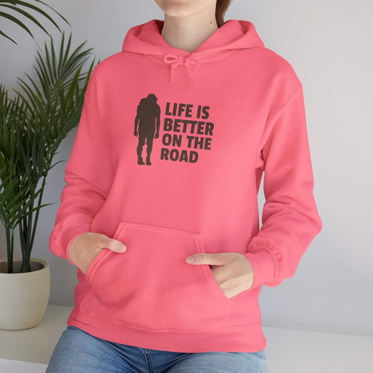 Life Is Better On The Road Unisex Heavy Blend™ Hooded Sweatshirt