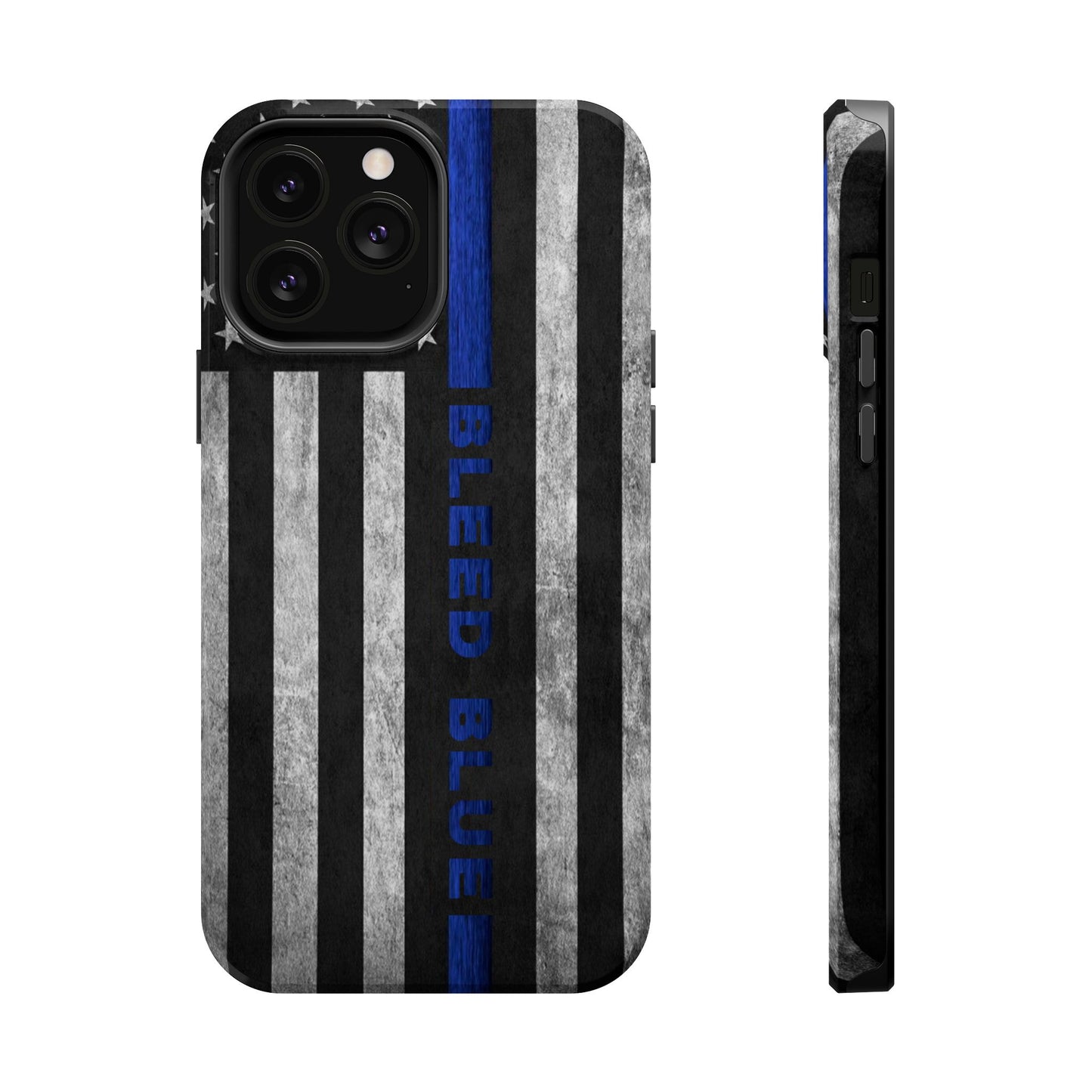 Police Magnetic Phone Cases, Bleed Blue