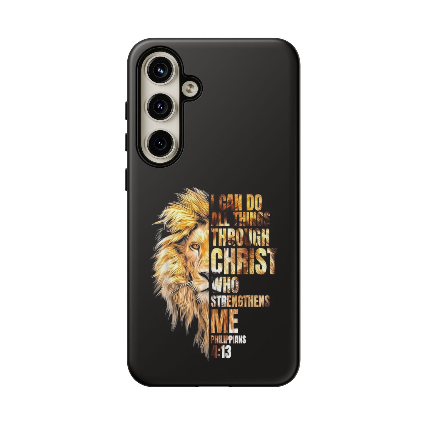 Inspirational Lion  Samsung Phone Case, Strength & Faith, Christian Accessories