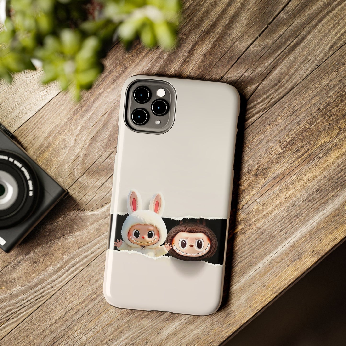 The Monsters Tough Case for iPhone Models and Variations – Dual Layer Protective Cover, Playful Design, Cute Mobile Accessory