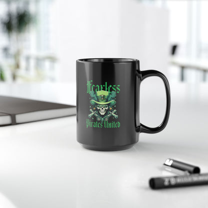 Fearless Pirates United Black Mug - 11oz, 15oz