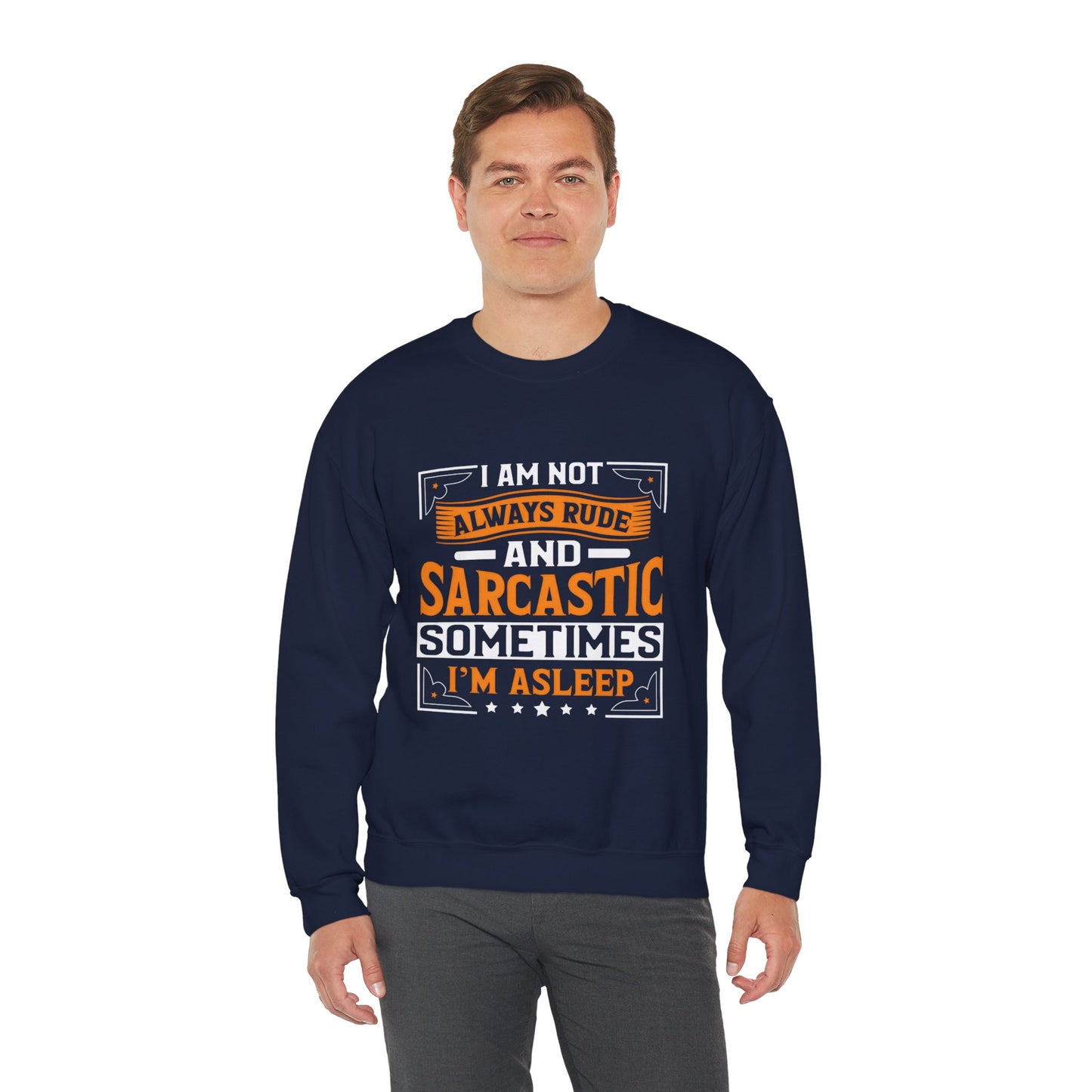 Funny Sarcastic Crewneck Sweatshirt - I'm Asleep