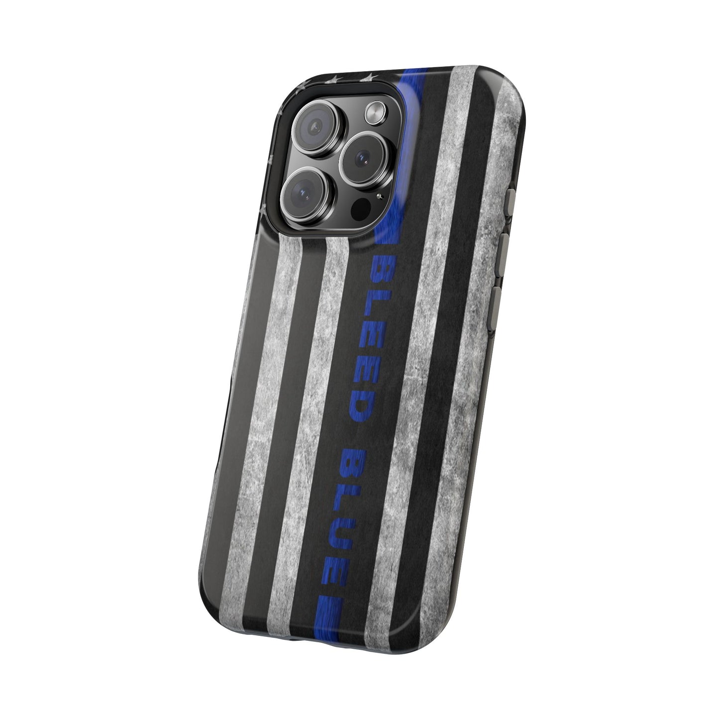 Police Magnetic Phone Cases, Bleed Blue