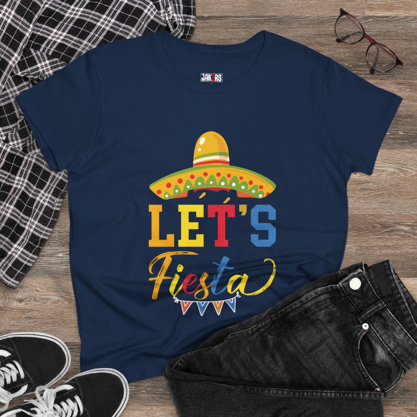 Women’s Fiesta Tee - Celebrate in Style with Fun ‚Let's Fiesta‘ Design