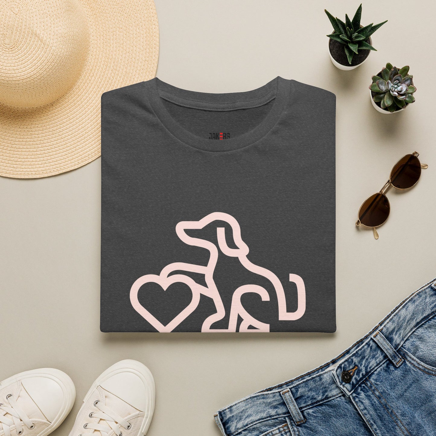 Dog Lover Unisex T-Shirt - At Least My Dog Loves Me