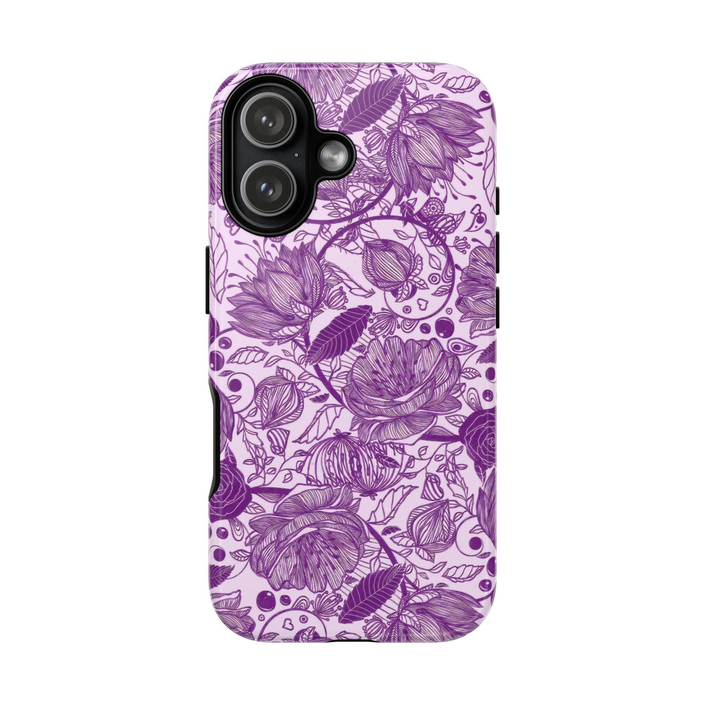 Graphical Garden: Purple Edition iPhone Tough Cases