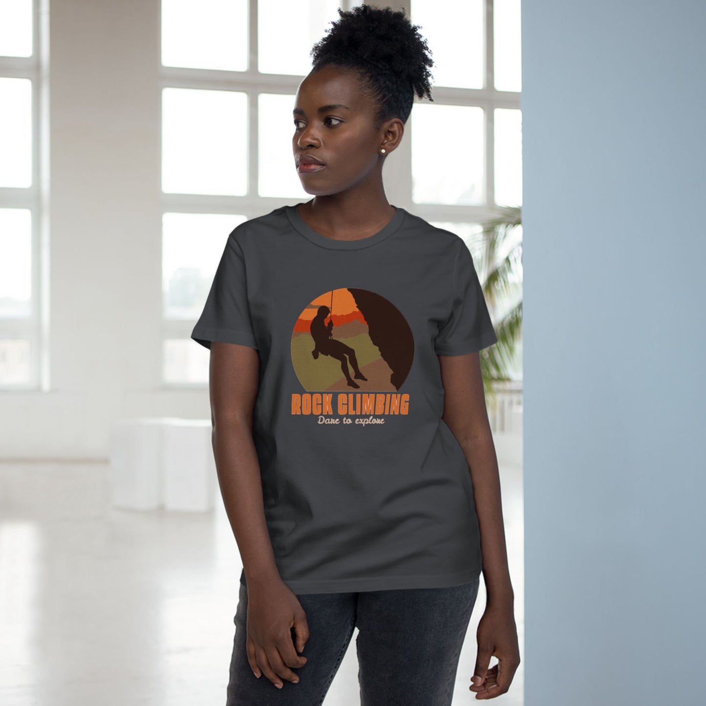 Rock Climbing Dare To Explore Women’s Maple Tee