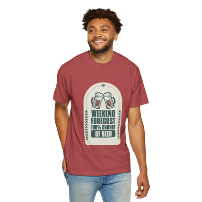 Weekend Forecast 100% Chance Of Beer T-shirt
