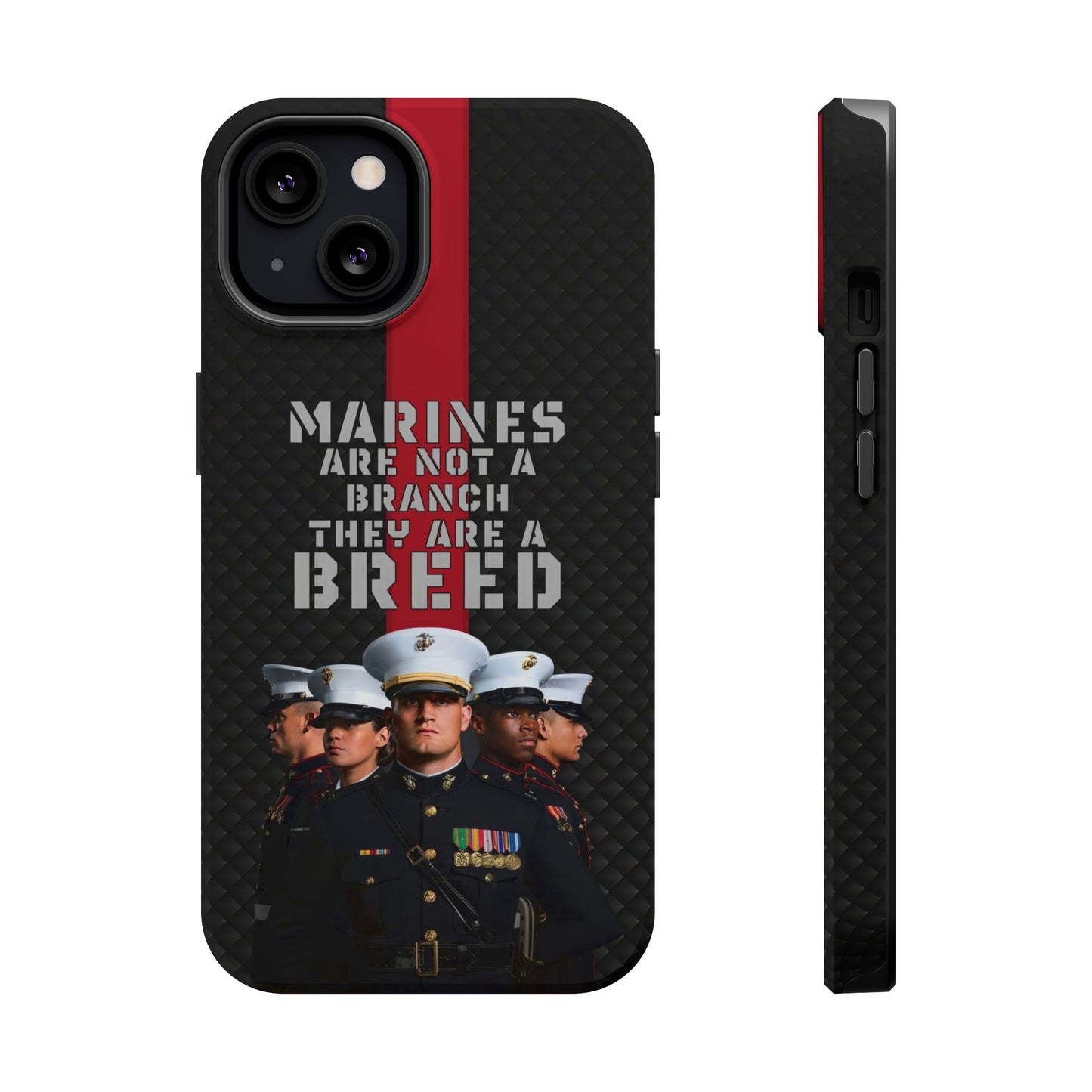 Marines Magnetic Tough Case - "Not a Branch, a Breed" Military iPhone Cover
