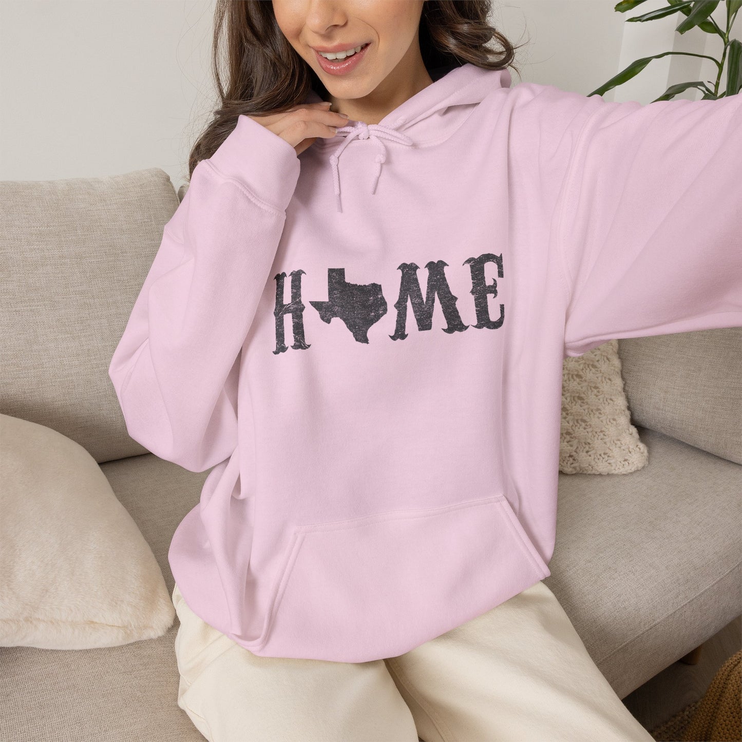 Texas Home Unisex Heavy Blend Hoodie | Cozy State Pride Sweatshirt
