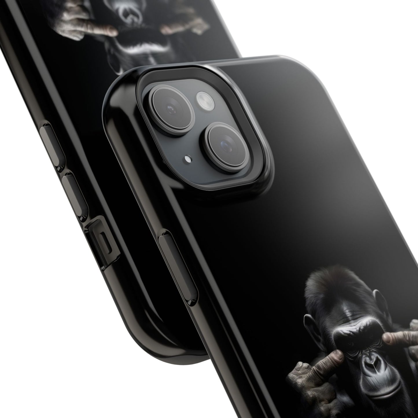 Edgy Gorilla Magnetic iPhone Case, Unique Cell Phone Cover
