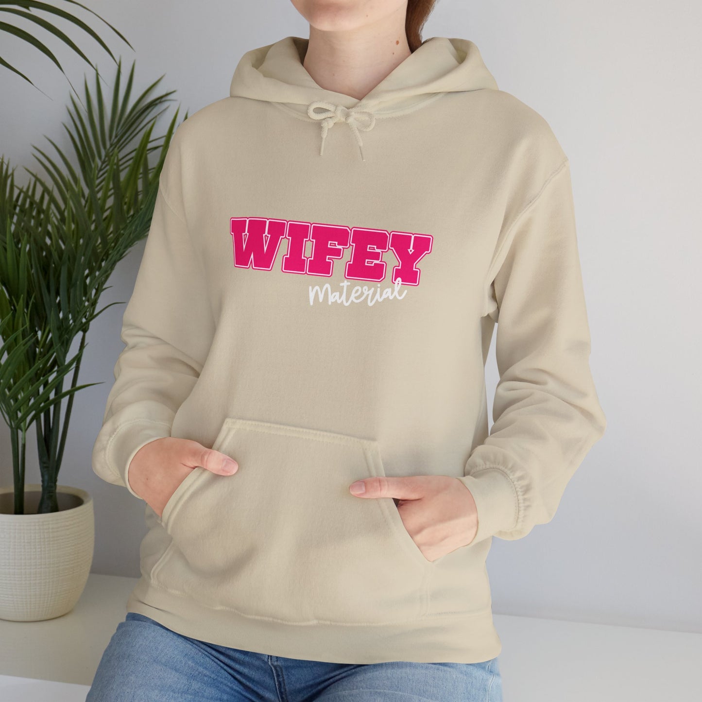 Wifey Material Unisex Heavy Blend™ Hooded Sweatshirt