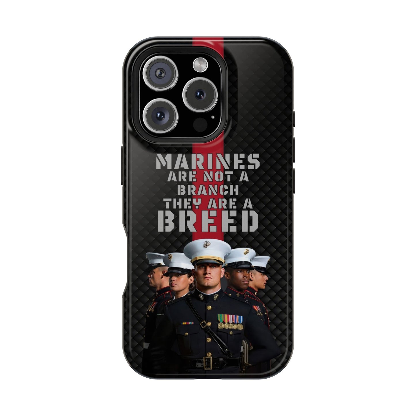 Marines Magnetic Tough Case - "Not a Branch, a Breed" Military iPhone Cover