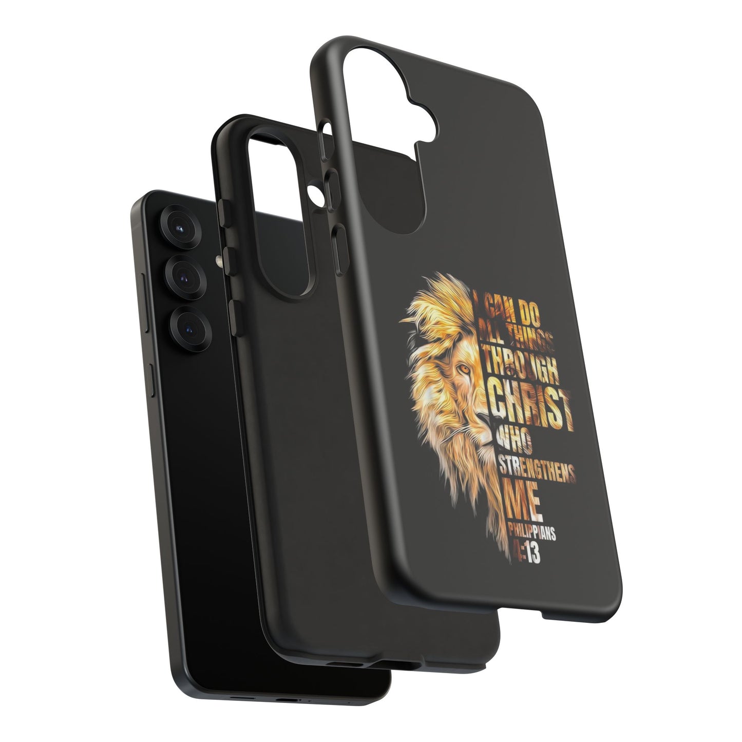 Inspirational Lion  Samsung Phone Case, Strength & Faith, Christian Accessories