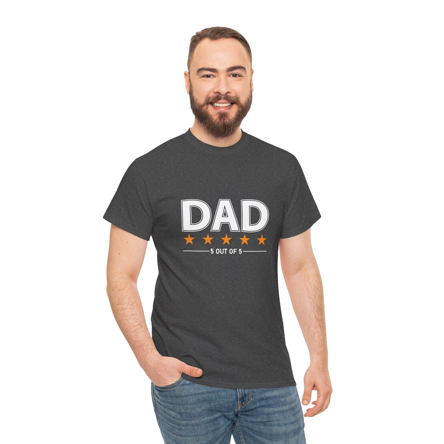 Father's Day Unisex Tee - 5 Stars Dad T-shirt