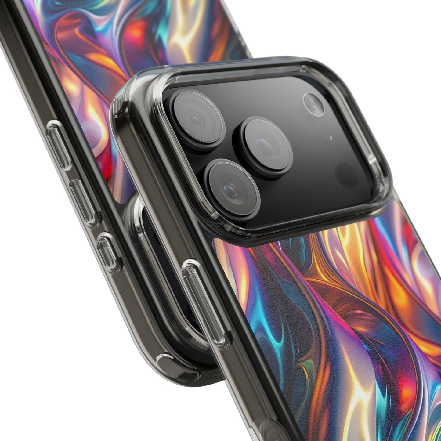 Colorful Clear Case for iPhone – Abstract Art Design