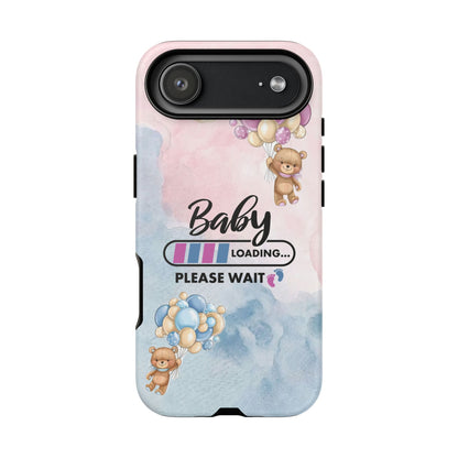 Cute Baby Loading Phone Case for iPhone - Maternity Cover for Pregnancy Reveal or Baby Shower