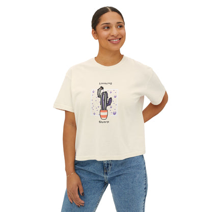 Camiseta cuadrada para mujer Looking Sharp 